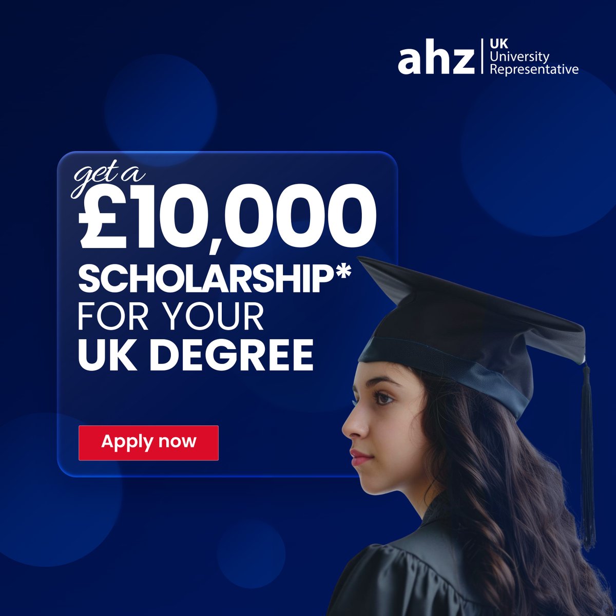 ahz_bangladesh's tweet image. Get £𝟏𝟎,𝟎𝟎𝟎* 𝐬𝐜𝐡𝐨𝐥𝐚𝐫𝐬𝐡𝐢𝐩 for one-year 𝐌𝐚𝐬𝐭𝐞𝐫’𝐬 𝐜𝐨𝐮𝐫𝐬𝐞𝐬 𝐢𝐧 𝐭𝐡𝐞 𝐔𝐊!Over 200 scholarships are available across the UK, making study more affordable!
Apply-tinyurl.com/9avcwdas

#Scholarship #MastersCourse #StudyInUK #GetaheadwithAHZ #AHZ