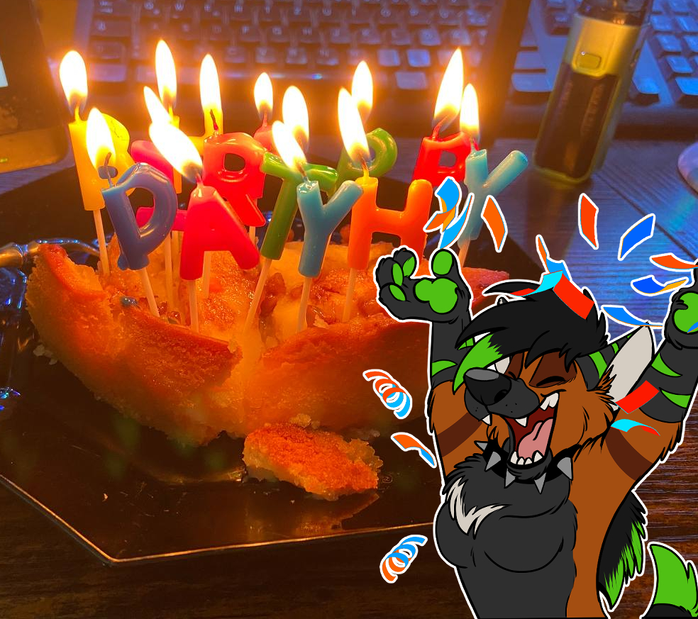 Wheee!
It´s my Birthday! Let´s have a great day together on Twitch! Today we will play Pokemon and Golf with your friends. Later we will open your presents and we have a Donation goal as Community challenge with awesome give aways!

twitch.tv/finnyandcooper
ko-fi.com/coopertoonhyen…