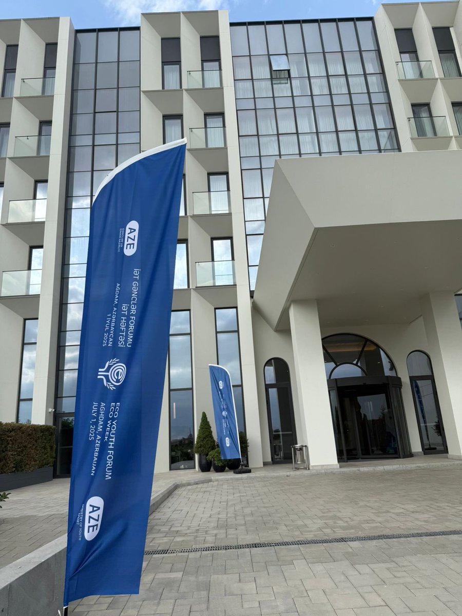 NaftalanGII's tweet photo. It’s inspiring to be in Aghdam, Azerbaijan with so many creative and driven young people. We’re not just talking about the future—we’re shaping it. Technology, entrepreneurship, climate solutions—this forum is full of energy. #EcoSummit #ECOYouthForum #EcoSummit2025 https://t.co/hjsGb3I3UH