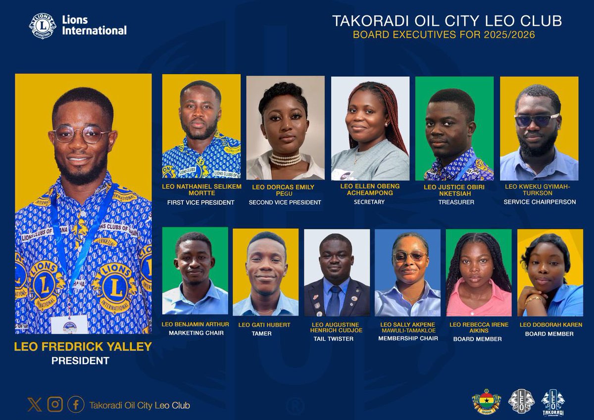 Takoradi Oil City Leo Club 🦁 tweet media
