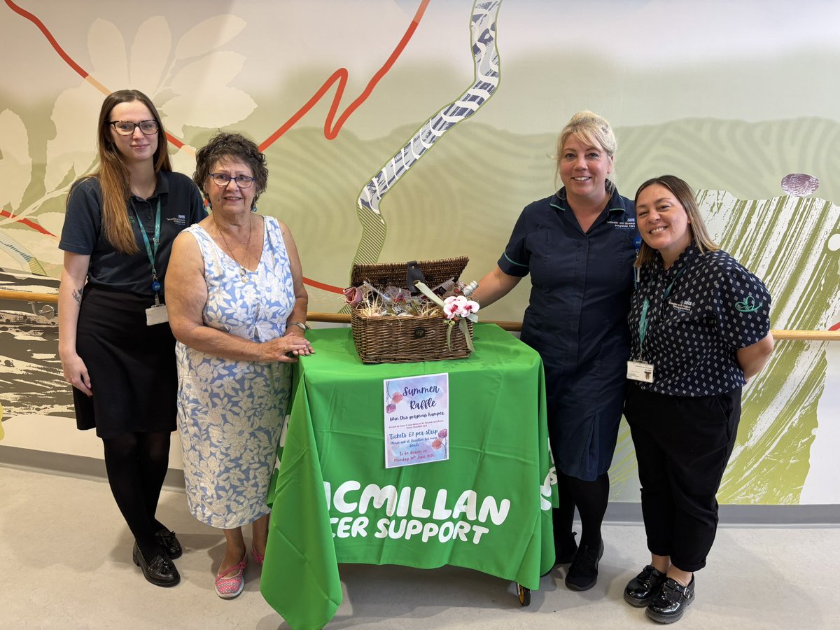 Thank you to everyone who purchased a raffle ticket, an amazing £234.51 was raised for Tameside Cancer Charitable Fund. The winning ticket was picked by the lovely Susan who kindly donated the hamper and the winner was Mr and Mrs Ferguson <a href="/StephGooder/">Steph Gooder</a> <a href="/TamesideMISS/">Tameside & Glossop Macmillan Information & Support</a>