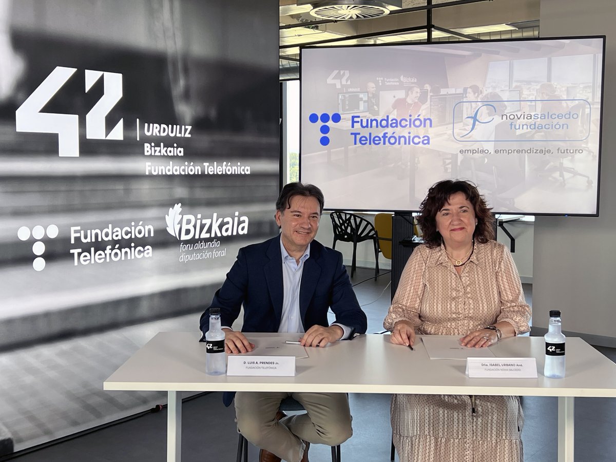 Fundación Telefónica (@fundaciontef) on Twitter photo 🚀Impulsaremos, junto a Fundación Novia Salcedo, el talento tecnológico en los campus <a href="/42MadridFTef/">42 Madrid</a>, <a href="/42BarcelonaFTef/">42 Barcelona</a>, <a href="/42malaga_ft/">42 Málaga</a> y <a href="/42UrdulizFTef/">42 Urduliz Bizkaia</a>
fundaciontelefonica.com/noticias/funda… 🚀Impulsaremos, junto a Fundación Novia Salcedo, el talento tecnológico en los campus <a href="/42MadridFTef/">42 Madrid</a>, <a href="/42BarcelonaFTef/">42 Barcelona</a>, <a href="/42malaga_ft/">42 Málaga</a> y <a href="/42UrdulizFTef/">42 Urduliz Bizkaia</a>
fundaciontelefonica.com/noticias/funda…