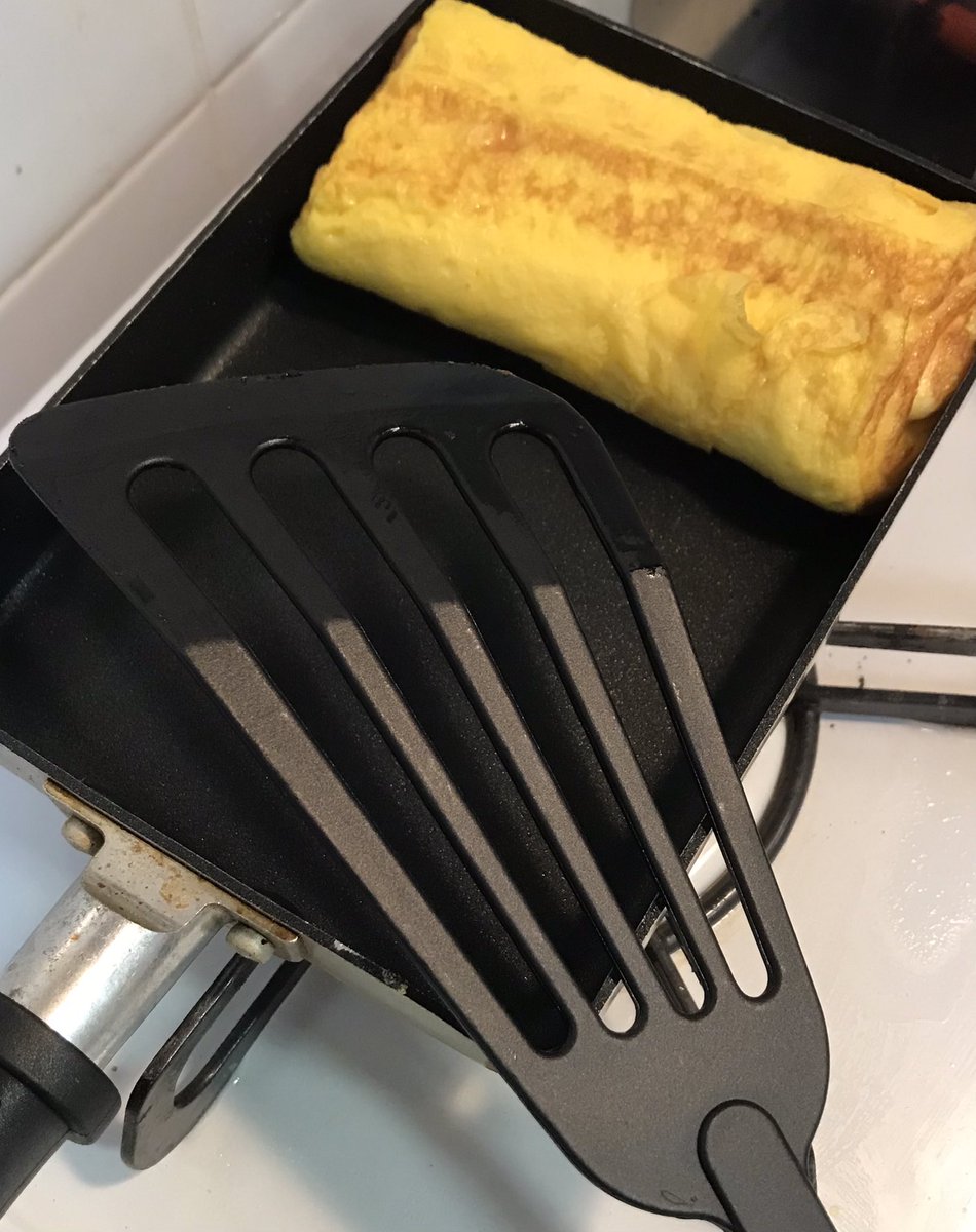 だし巻き卵、今日は良い感じにできた🍳