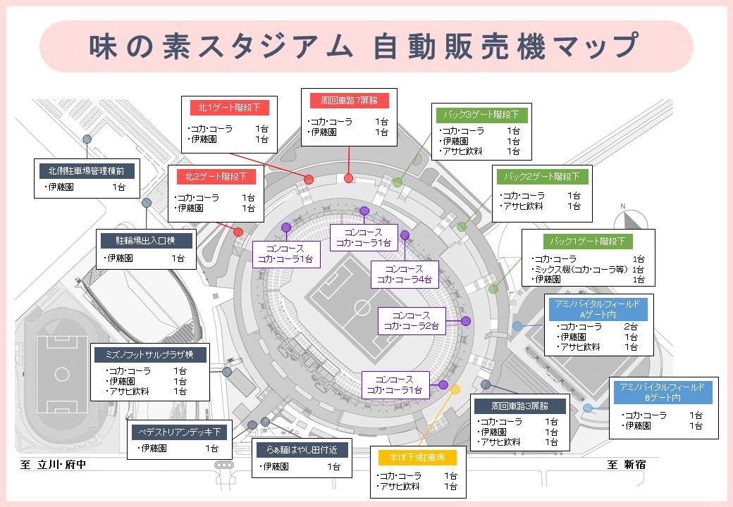 🥤味スタ自販機マップ ENHYPEN #WALKTHELINE_IN_JAPAN ご来場の皆様