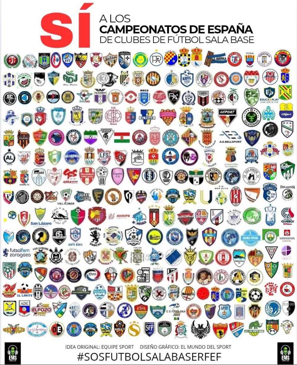 CEFHispanic's tweet image. 💪EL FUTSAL NO SE TOCA
⚽El FUTSAL SE RESPETA
📝NO VAMOS A PARAR
👌YA SOMOS MÁS DE 400

@rfef @FutSalRFEF 

#SOSFUTSAL