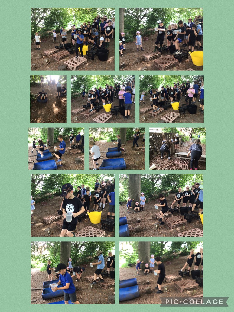 It was a bit hot for school the other week for Bumblebee - they all loved the water obstacle course! Such focus and determination. #aiminghigh