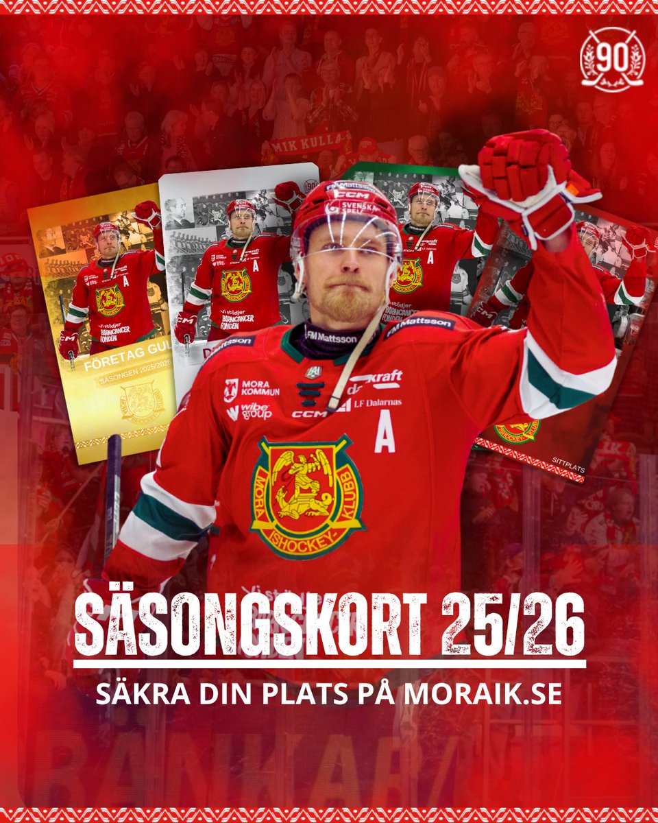 Nu är alla resterande platser öppna för att bokas – kanske hittar du just din favoritplats? Så skynda dig in och säkra din plats redan nu! 🔥

👉Säkra din plats här: moraik.se/sasongskort2526