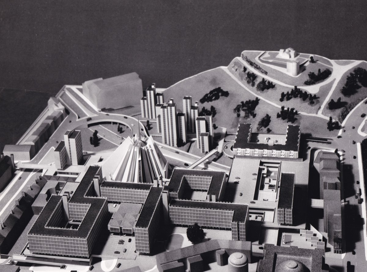 davidjohnlund's tweet image. Today's model from my book Model Britain is this 1965 model of Russell Diplock's plans for St James' Square in Edinburgh. Read more about this in chapter 1!