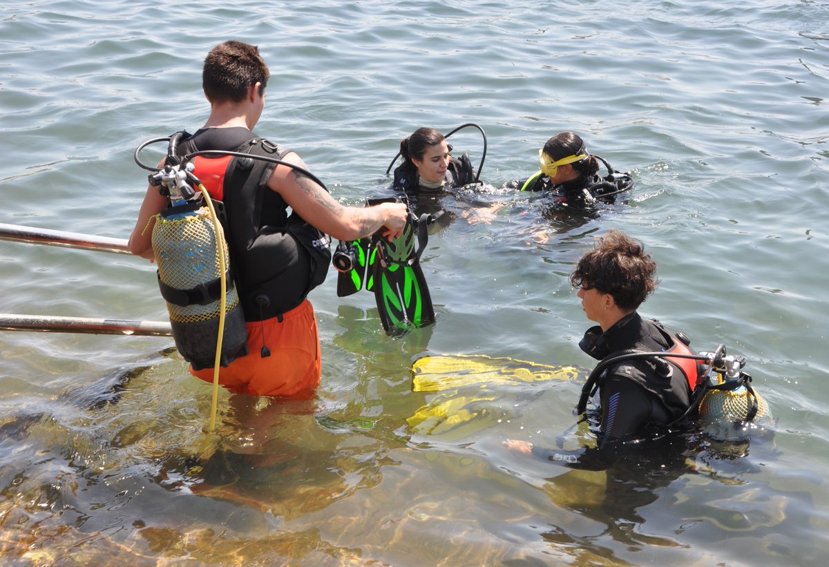 Bateig de busseig per a joves amb l'objectiu d'accedir a aquest sector laboral. Gràcies a la col·laboració de Saita Diving Club que forma futurs professionals amb vocació social. Sortides en turisme, rescat, medi ambient... Oportunitats amb valors t.ly/CW4yx