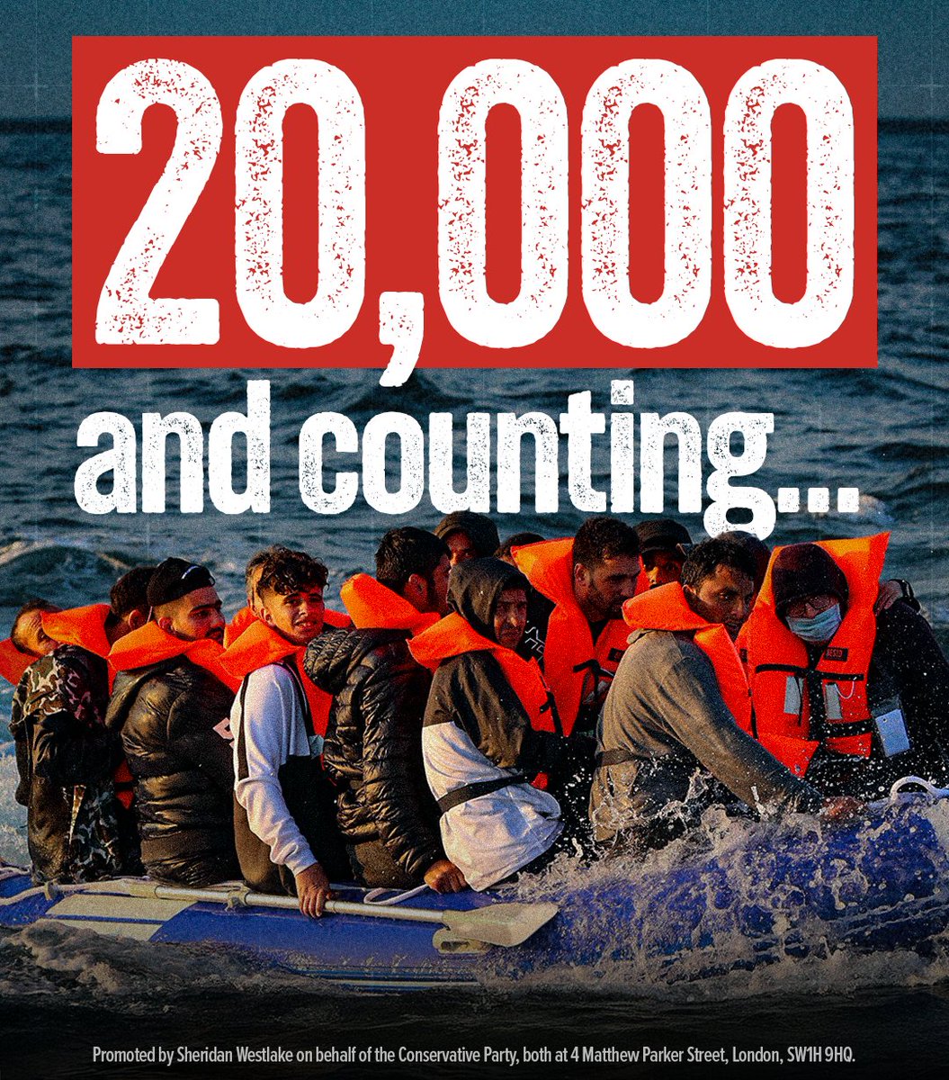 A 50% increase.

That’s 50% more illegal immigrants coming over the channel since Starmer promised to ”Smash the gangs.”

This was the inevitable consequence of scrapping the Rwanda deterrent.