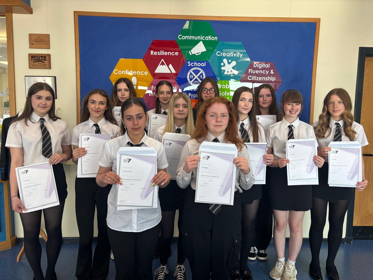 BanffAcademyBXA's tweet image. In partnership with NESCol, our SFW Energy for Girls cohort have successfully achieved their National 5 (SCQF Level 5) in Skills for Work - Energy qualification, gaining many hands on experiences of industry and renewable energy. 👩🏭👩🔧