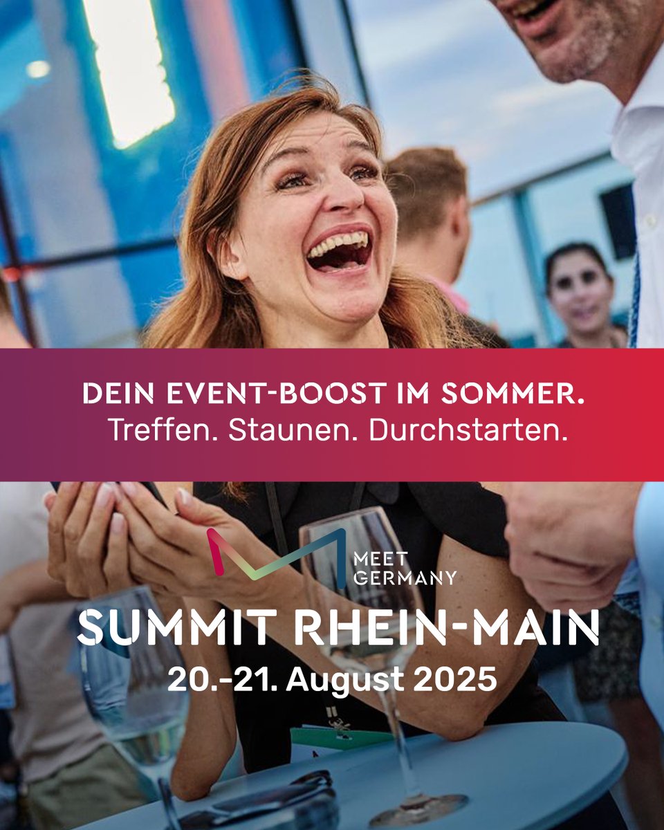 ☀️ Ein Event-Boost im Sommer – Treffen. Staunen. Durchstarten 📍 Frankfurt | 20.–21. August 2025 | MEET GERMANY SUMMIT Rhein-Main. Jetzt Platz sichern &amp; dein Sommer-Update starten 👉
meetgermany.invitepeople.com/events/aaa6f26…
