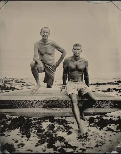 Iconic photo of Robert August and Wingnut.
Endless Summer 1966 is well worth watching if you’ve not seen it (wore the VHS out with my children).