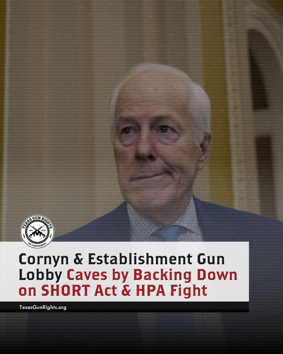 In a stunning betrayal of grassroots gun owners, the establishment gun lobby is throwing its weight behind a watered-down version of the BBB," abandoning the fight to fully repeal the NFA provisions that restrict suppressors and short-barreled firearms.

l8r.it/1yOK