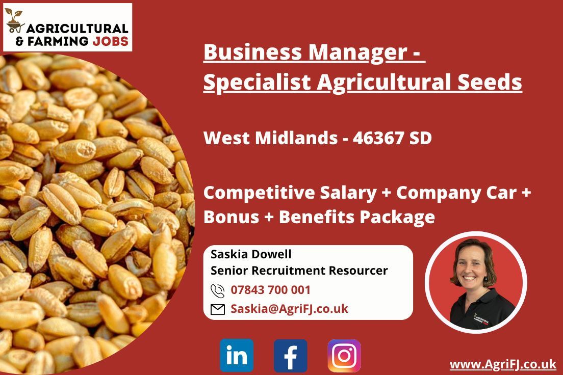 Agricultural and Farming Jobs (@agriculturaljob) on Twitter photo Job Opportunity - Business Manager
๐ West Midlands - Hybrid
๐ฐ Competitive Salary + Company Car + Bonus + Benefits Package
For further information and to apply, please contact Saskia on ๐ 07843 700 001 or ๐งSaskia@AgriFJ.co.uk
#agrifj #businessmanager #seedmanager Job Opportunity - Business Manager
๐ West Midlands - Hybrid
๐ฐ Competitive Salary + Company Car + Bonus + Benefits Package
For further information and to apply, please contact Saskia on ๐ 07843 700 001 or ๐งSaskia@AgriFJ.co.uk
#agrifj #businessmanager #seedmanager
