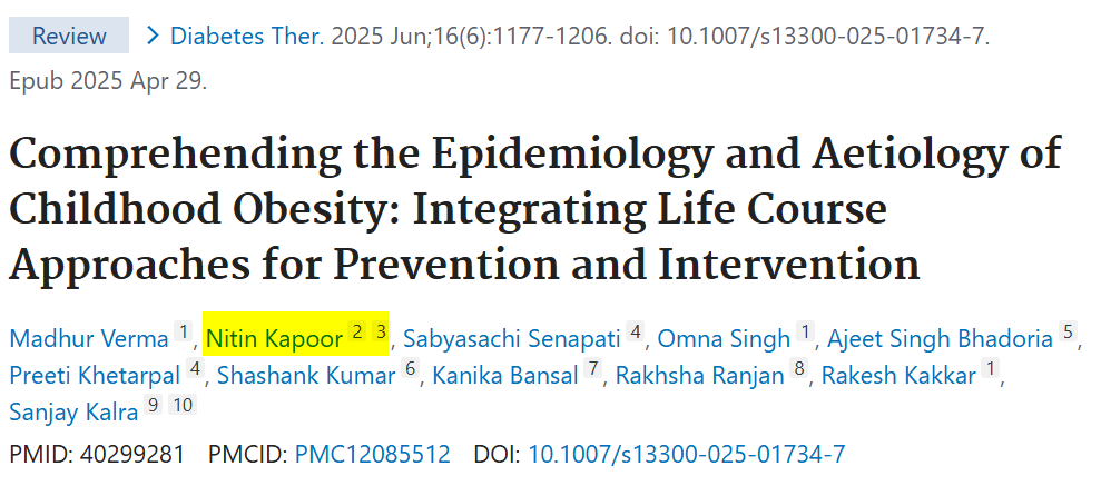 Dr Nitin Kapoor tweet media