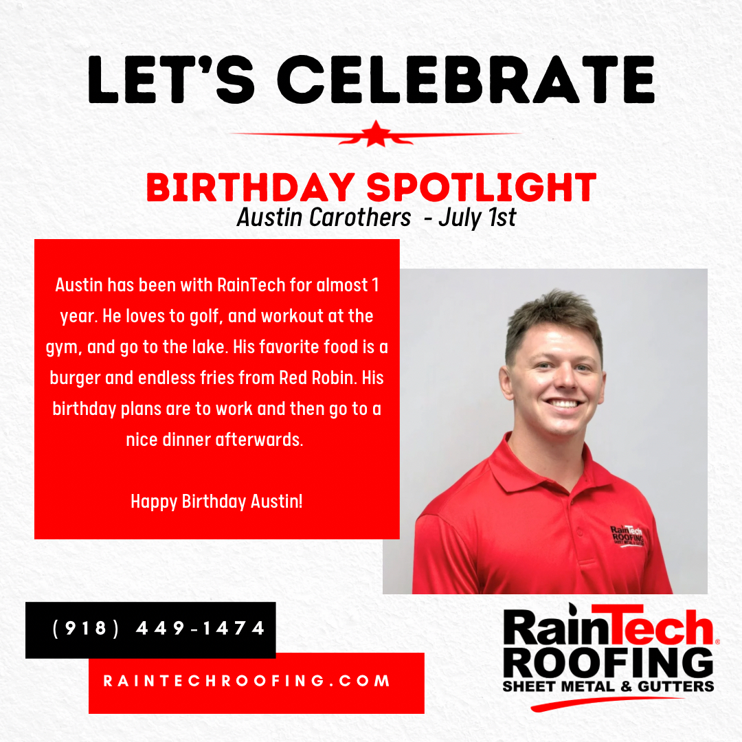 RainTechOK's tweet photo. Happy Birthday to our Solutions Specialist Austin! Your can do attitude and talent is enjoyed by everyone at RainTech. Catch Austin dancing and smiling in our videos, and wish him a Happy Birthday! 🎈 https://t.co/G9Afgcjq2w
