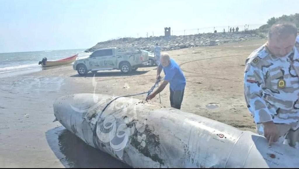 inbarspace's tweet image. Another external fuel tank was found in Mazandaran province (Iran) at the shores of the Caspian Sea.