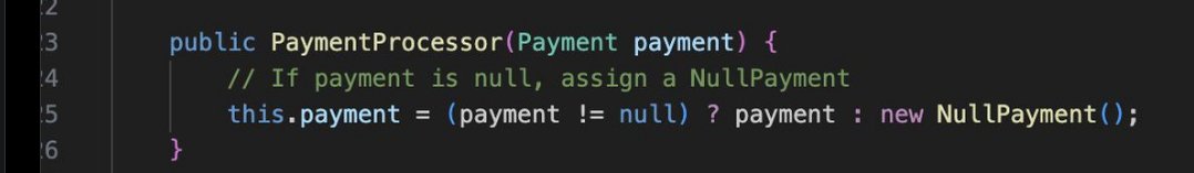 AbelardoIT's tweet image. At line # 5, it doesn't avoid a conditional; only it is transformed, but not avoided.
In certain cases, I think is necessary to check if an object is null; so, conditionals couldn't be avoided.
