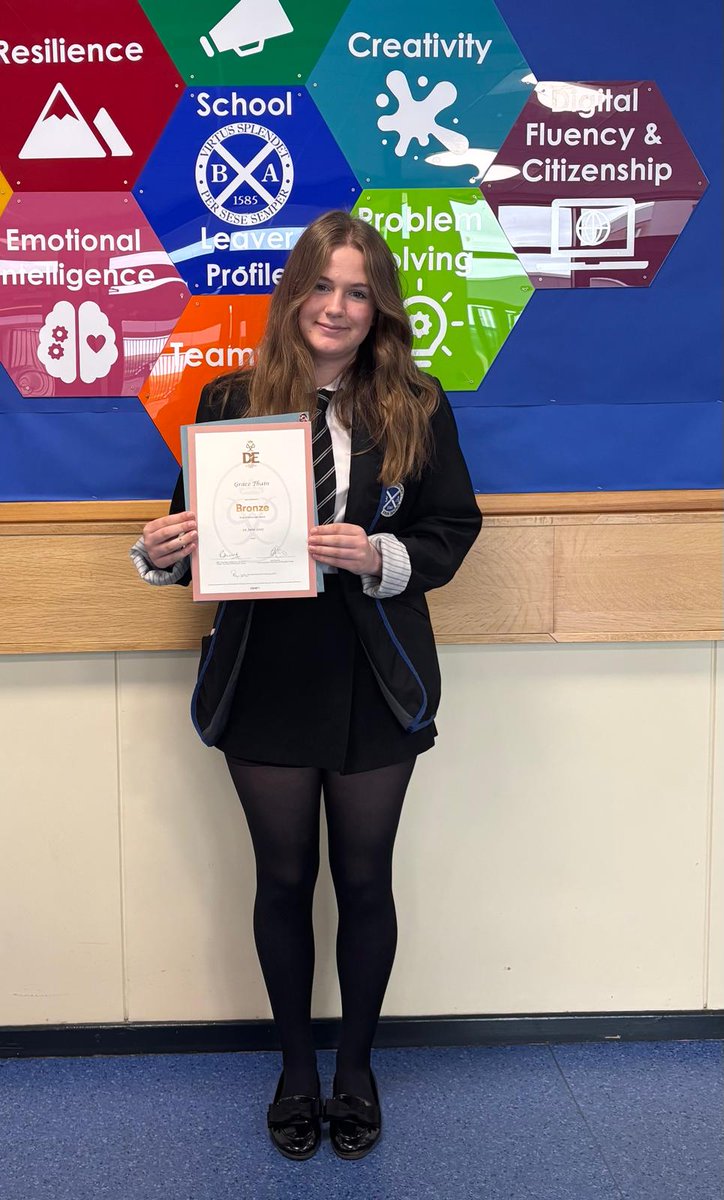 BanffAcademyBXA's tweet image. A huge ‘rosy glow’ to Katie and Grace on achieving their Bronze Duke of Edinburgh Awards developing many School leaver Profile skills along the way! #resilience #teamwork 🏕
