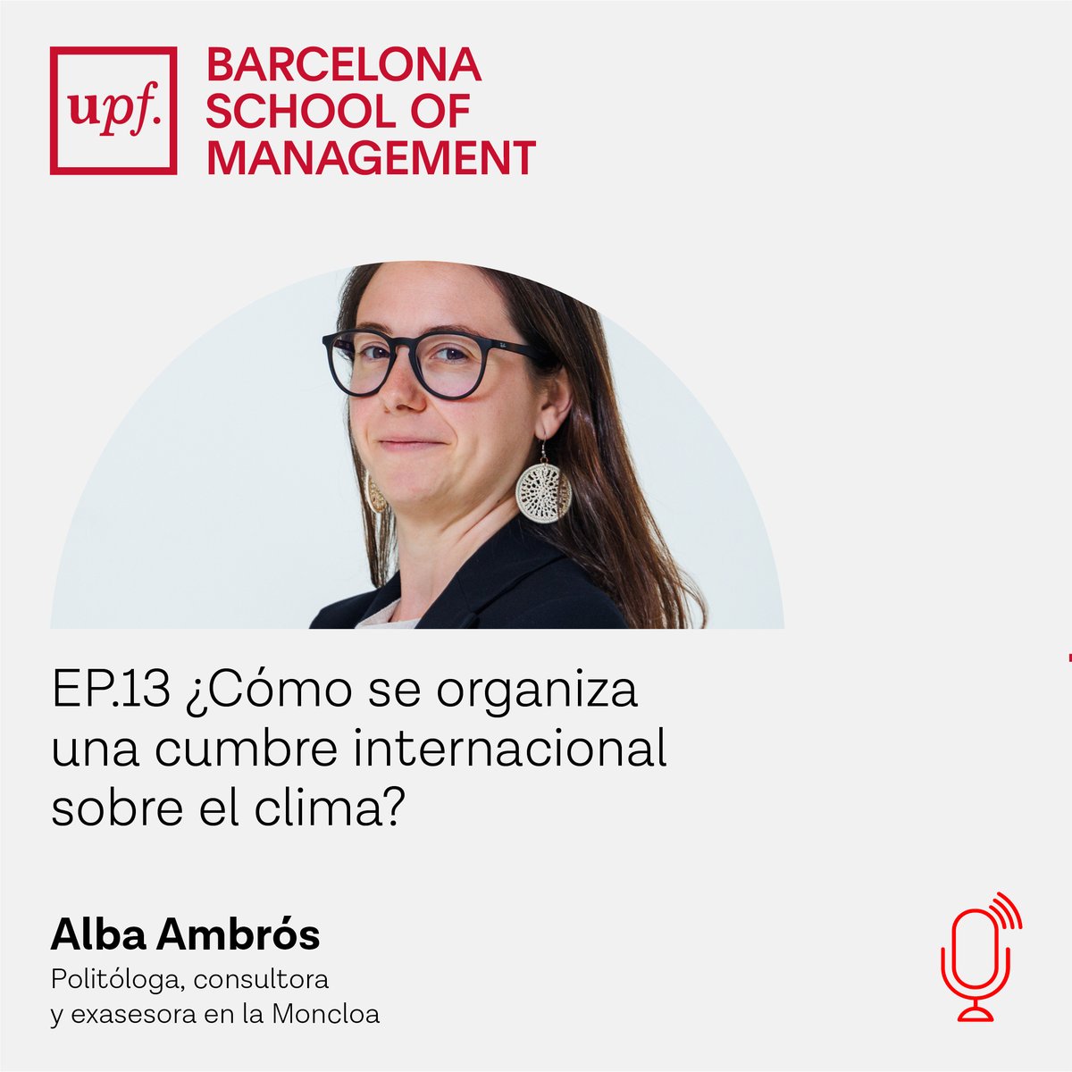 bsm_upf's tweet photo. 🎧🌍 ¿Cómo se organiza una cumbre internacional sobre el clima?
En el nuevo episodio de #HorizonteODS, @toniaira habla con @aambros, politóloga y exasesora en Moncloa, sobre su experiencia en la organización de grandes encuentros como la #COP25.
▶️ Escucha el capítulo completo aquí: https://t.co/4Z6j5Tycpi