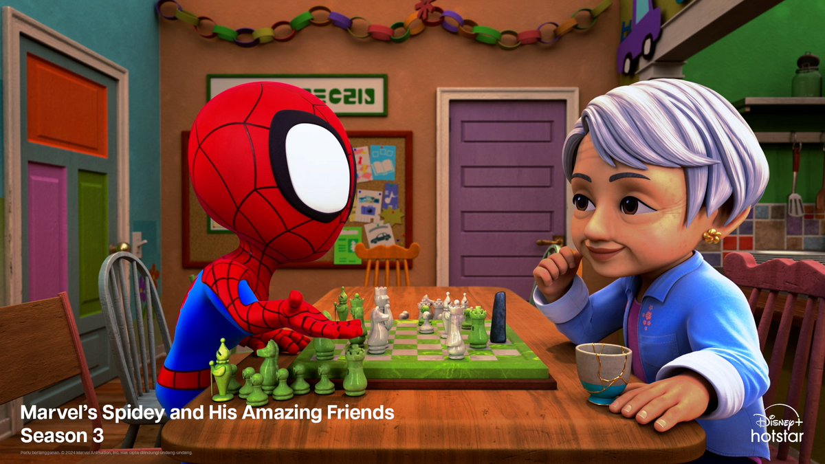 DisneyPlusID's tweet image. Misi hari ini: main, bantu teman, dan jadi pahlawan! Streaming semua episode Marvel&apos;s #SpideyAndHisAmazingFriends Season 3 sekarang, eksklusif di #DisneyPlusHotstarID.