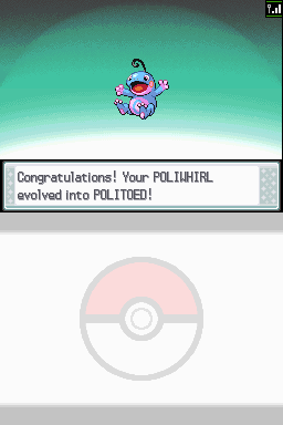 Shiny Poliwag in HeartGold after only 780 REs! Forgot to get a screenshot of the encounter but oh well