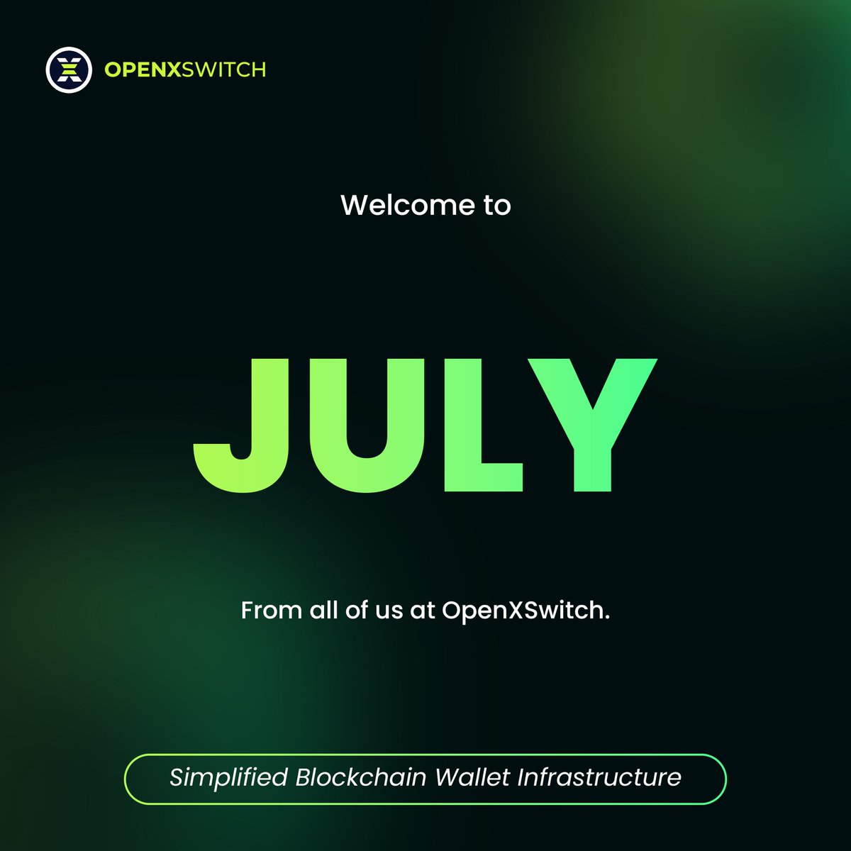 OpenXSwitch's tweet image. Happy New Month!
Power your crypto exchange with OpenXSwitch Blockchain Wallet Infrastructure:
✅ Cost-effective 
✅ Secure multi-asset wallets 
✅ Zero-fee internal transfers
✅ Unified API across blockchains

👉 openxswitch.com
#OpenXSwitch #Waas #DigitalAssets