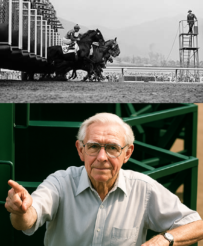 blindadosalas1's tweet photo. #Hipismo El 01/07/1939 se estrenó formalmente el #StartingGate o Aparato de Partidas, como lo conocemos ahora. Fue diseñado por CLAY PUETT (Foto, 1899-1998) y se utilizó por primera vez en Vancouver 🇨🇦 Desde 1965 se usa en 🇦🇺🇬🇧 Y el #EpsomDerby a partir de 1967.

#RecordarEsVivir https://t.co/6rudZxkP7p