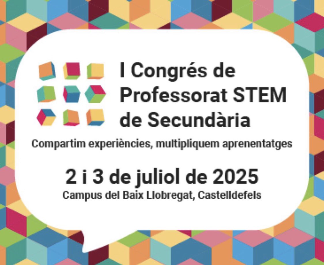 Berta Junqué Prats (@biobertajp) on Twitter photo Demà estarem al I Congrés de professorat STEM de l’ <a href="/ICEUPC/">ICE-UPC</a> amb <a href="/IsabelPau4/">Isabel Pau</a> i <a href="/MartinaPujal/">Martina Pujal</a> del grup <a href="/EduglobalStem/">EduglobalSTEM</a> compartint l’activitat “Una sola salut: connectant salut humana, animal i ambiental a les aules de secundària”.
#onehealth #unasolasalut Demà estarem al I Congrés de professorat STEM de l’ <a href="/ICEUPC/">ICE-UPC</a> amb <a href="/IsabelPau4/">Isabel Pau</a> i <a href="/MartinaPujal/">Martina Pujal</a> del grup <a href="/EduglobalStem/">EduglobalSTEM</a> compartint l’activitat “Una sola salut: connectant salut humana, animal i ambiental a les aules de secundària”.
#onehealth #unasolasalut