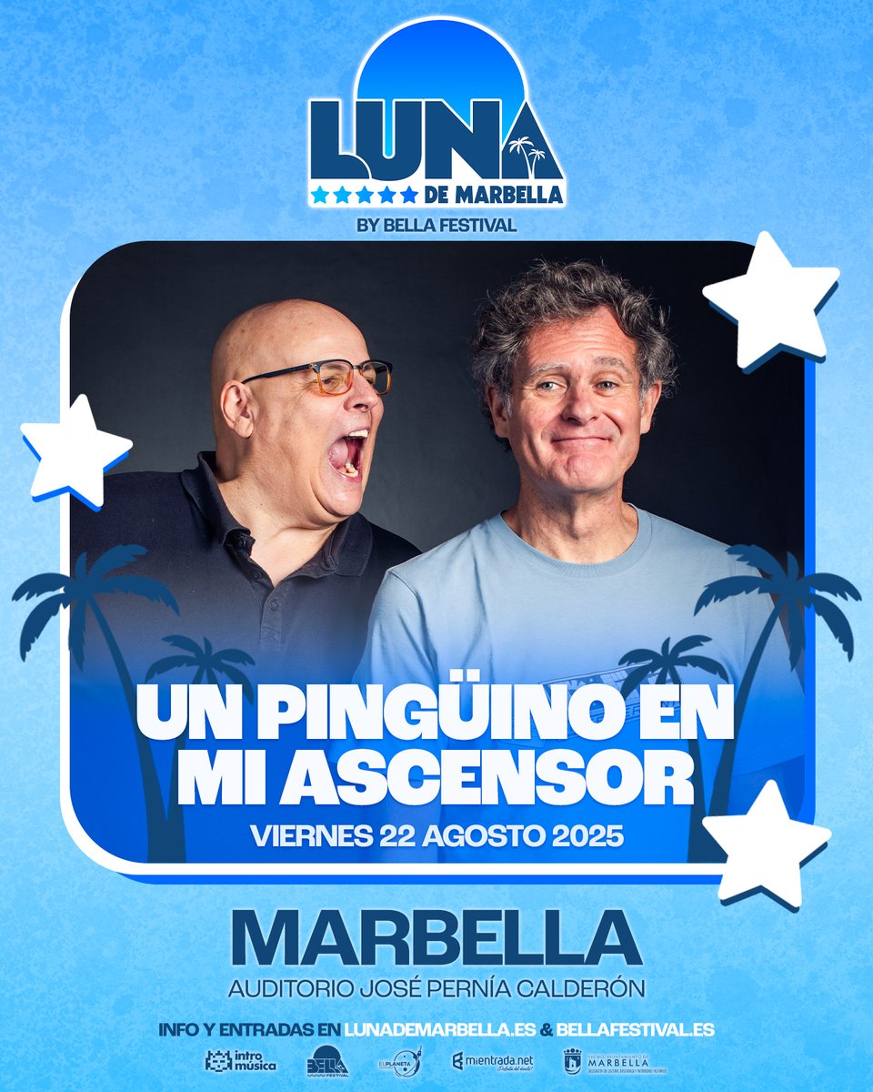 Este año nos han convencido para interrumpir nuestras vacaciones y haremos un único concierto en Agosto en Marbella. Entradas en mientrada.net/evento/luna-de…