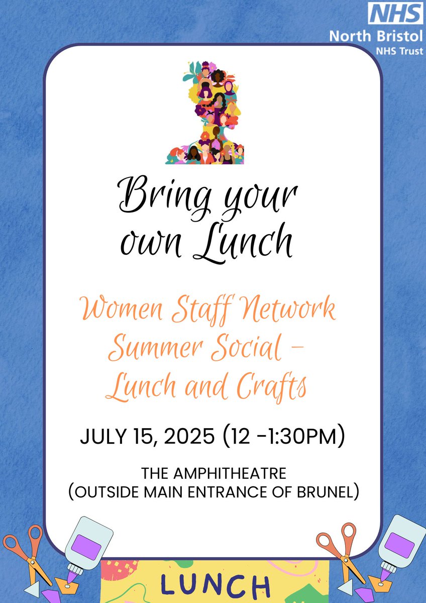 NBT Staff Experience (@nbtstaffexp) on Twitter photo In July the Womens Staff Network will be 2 years old!
Save the date 15th July 12-1.30pm
We would love to celebrate this by inviting you to a (hopefully) outdoor lunch event where we can connect with each other and celebrate. <a href="/NBTWomenNetwork/">North Bristol Trust Women's Staff Network</a> In July the Womens Staff Network will be 2 years old!
Save the date 15th July 12-1.30pm
We would love to celebrate this by inviting you to a (hopefully) outdoor lunch event where we can connect with each other and celebrate. <a href="/NBTWomenNetwork/">North Bristol Trust Women's Staff Network</a>