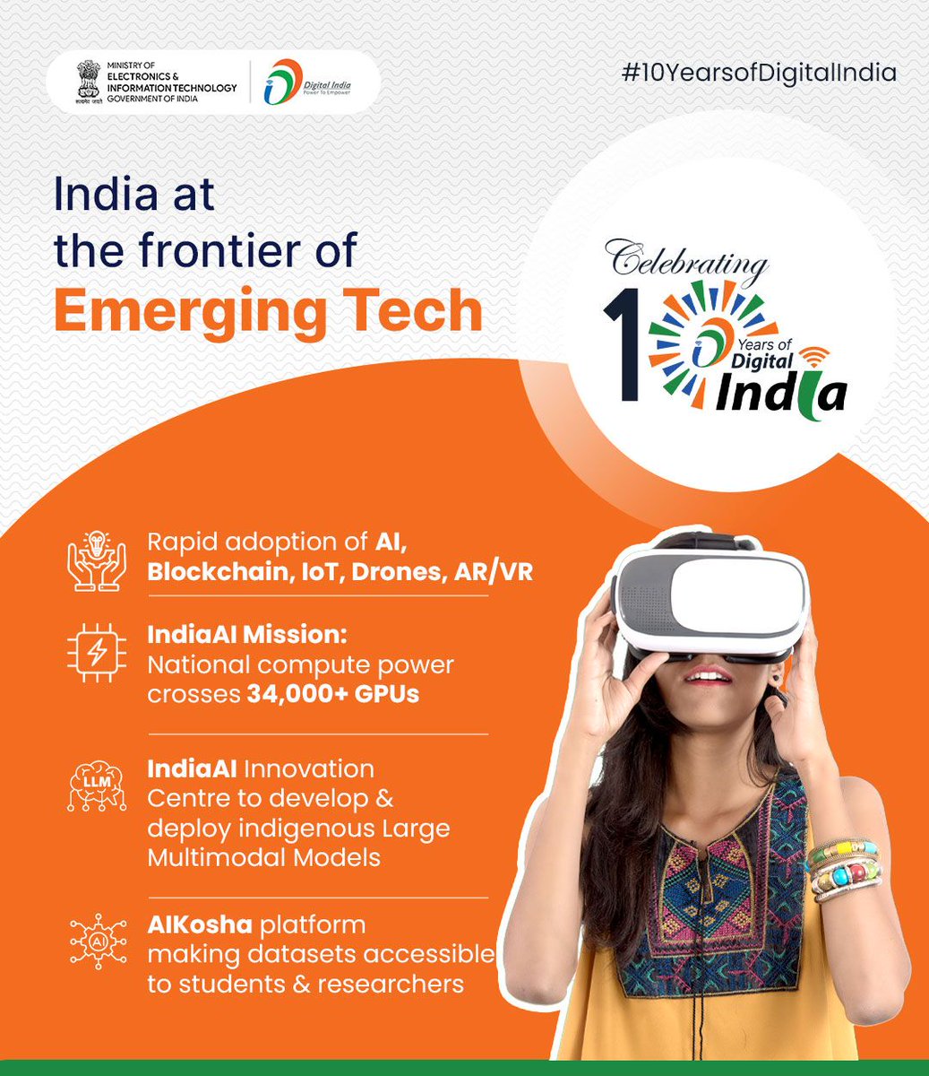 With a vibrant and growing talent pool and strong policy momentum, India is fast becoming the global hub for cutting-edge digital innovation.
Globally, India's digital stack model is now being adopted across Africa, Latin America &amp; Southeast Asia. At the G20 Summit, India