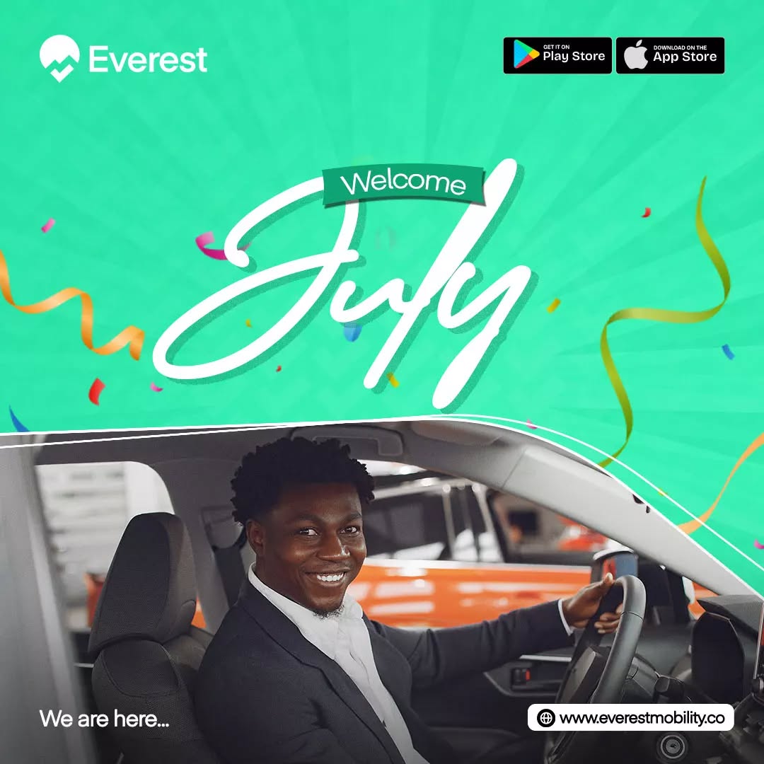 useeverestapp's tweet photo. Happy new month. 

Take a ride with us. 

Download the Everest app now to get started. https://t.co/0bIduP2iGj