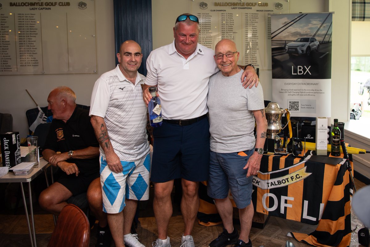 ⛳️ Golf Day 2025

Auchinleck Talbot would like to express their sincere gratitude to the following who contributed to an extremely successful day 

Ballochmyle Golf Club for kindly hosting the event once again and their Catering and Bar Staff; Andy Mathieson, Hugh Muir Jnr; Davie