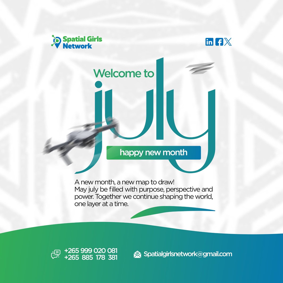 HAPPY NEW MONTH #GIS #JULY #SPATIALGIRLSNETWORK