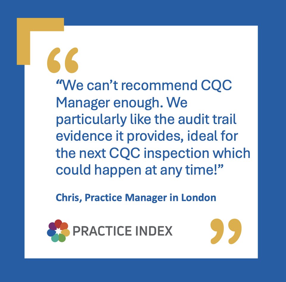 Discover how to effectively collate and present all evidence required for the CQC, join the demo here bit.ly/4l8WnW1 #CQC #PracticeIndexHUB #HUB #PracticeManagement