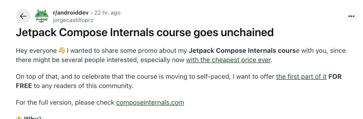 JorgeCastilloPr's tweet image. Reddit going 🔥

You can grab the 1st week content FOR FREE there, and see if you like it.

Would welcome your +1&apos;s there if you like it or want to help. Link in replies 👇