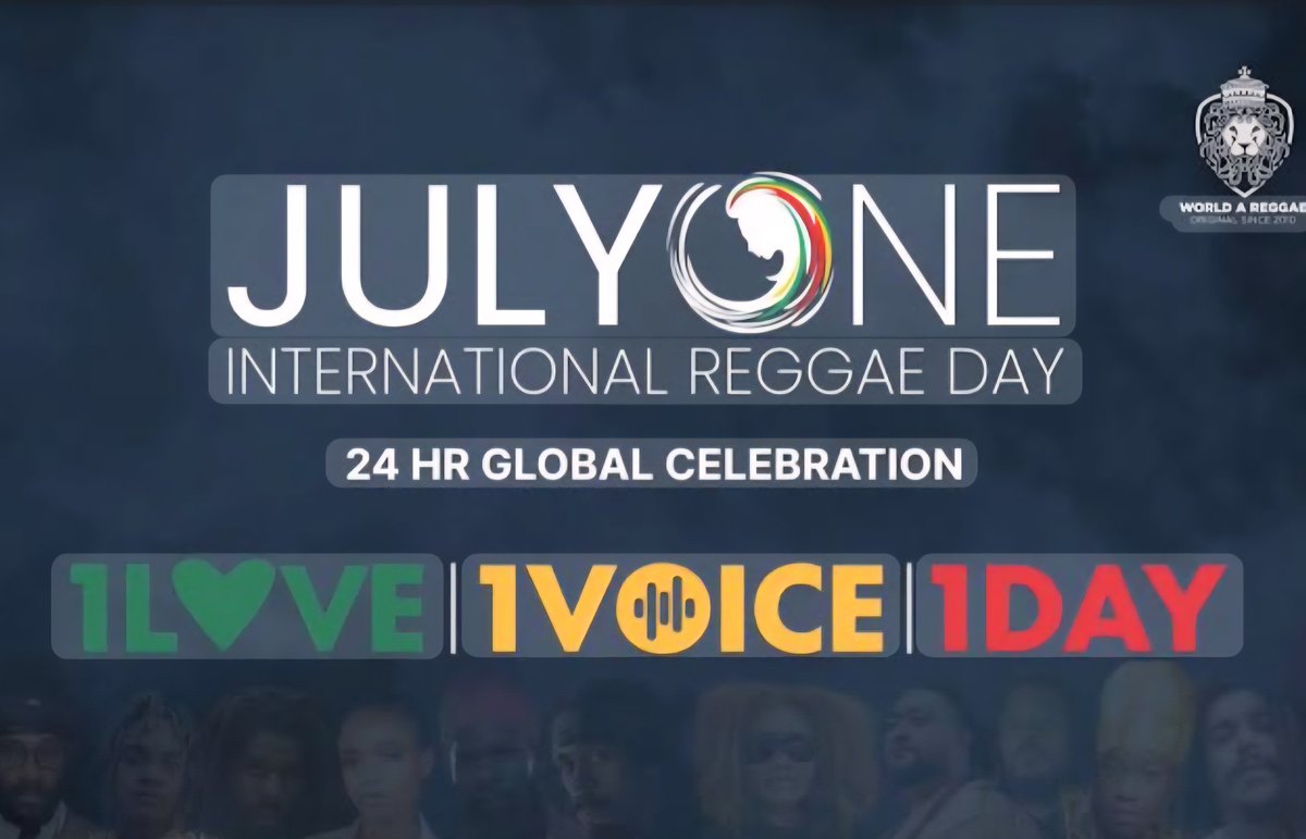 Happy International Reggae Day! #JulyOne  #1LOVE1VOICE1DAY  #FromJamaicaToTheWorld #IRD2025