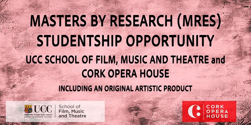 UCC School of Film, Music & Theatre (@ucccreates) on Twitter photo UCC School of Film, Music and Theatre and <a href="/CorkOperaHouse/">Cork Opera House</a> announce call for 2026 Masters by Research Studentship š
For more information: ucc.ie/en/fmt/collabo⦠UCC School of Film, Music and Theatre and <a href="/CorkOperaHouse/">Cork Opera House</a> announce call for 2026 Masters by Research Studentship š
For more information: ucc.ie/en/fmt/collaboā¦