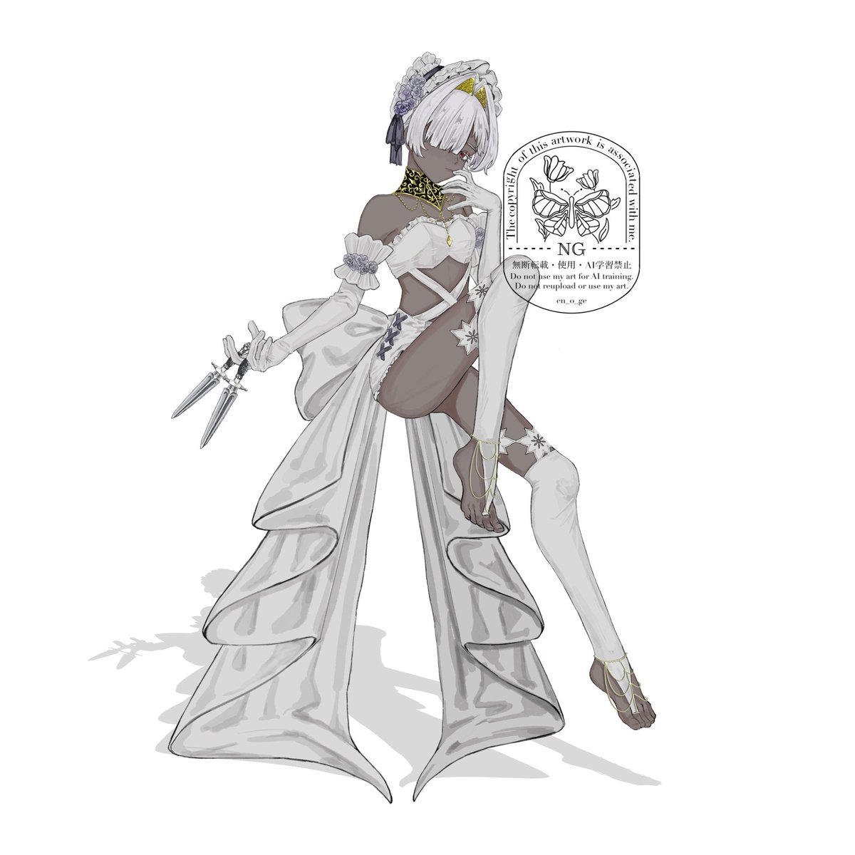 en_o_ge's tweet image. お茶濁しに
趣味で描いた立ち絵です