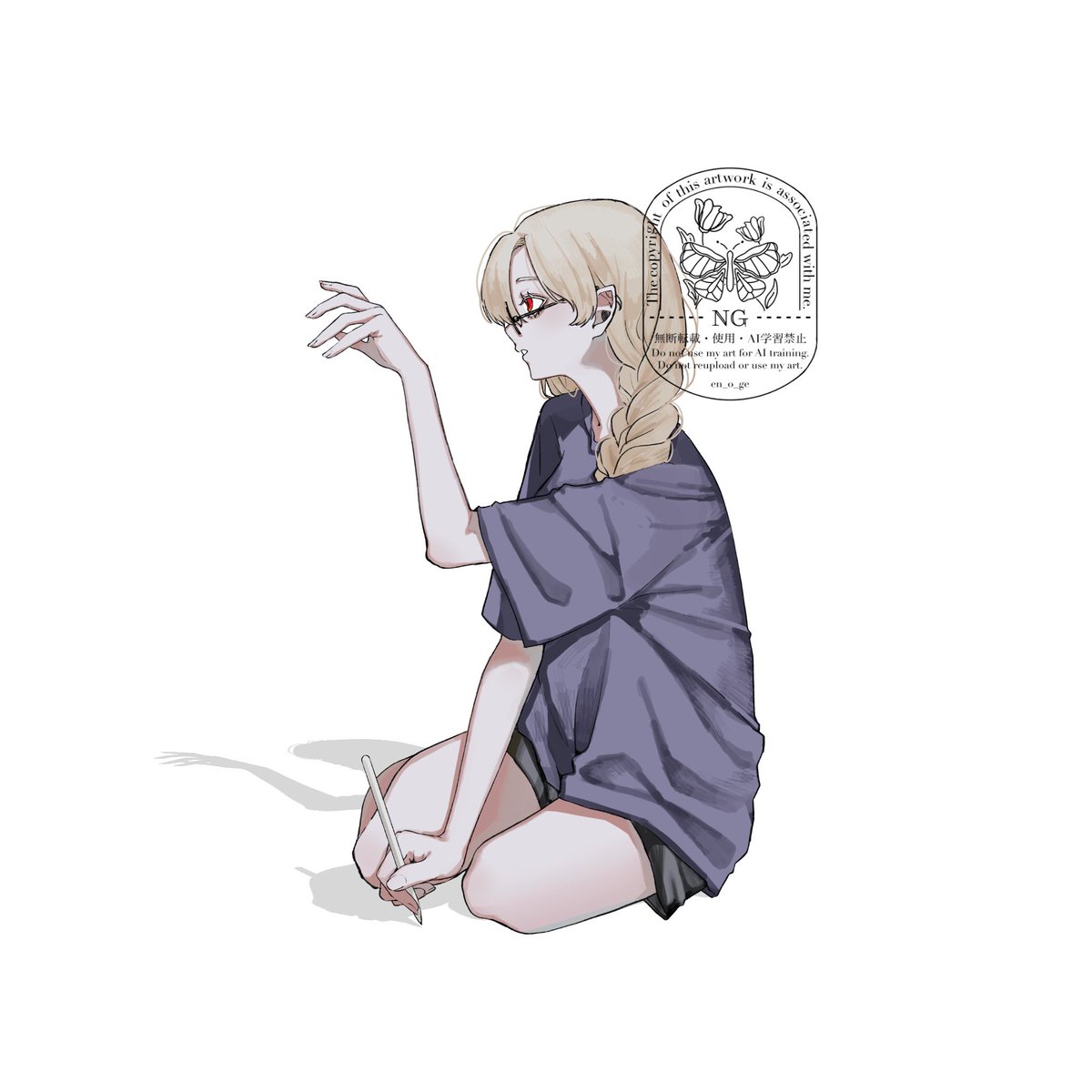 en_o_ge's tweet image. お茶濁しに
趣味で描いた立ち絵です
