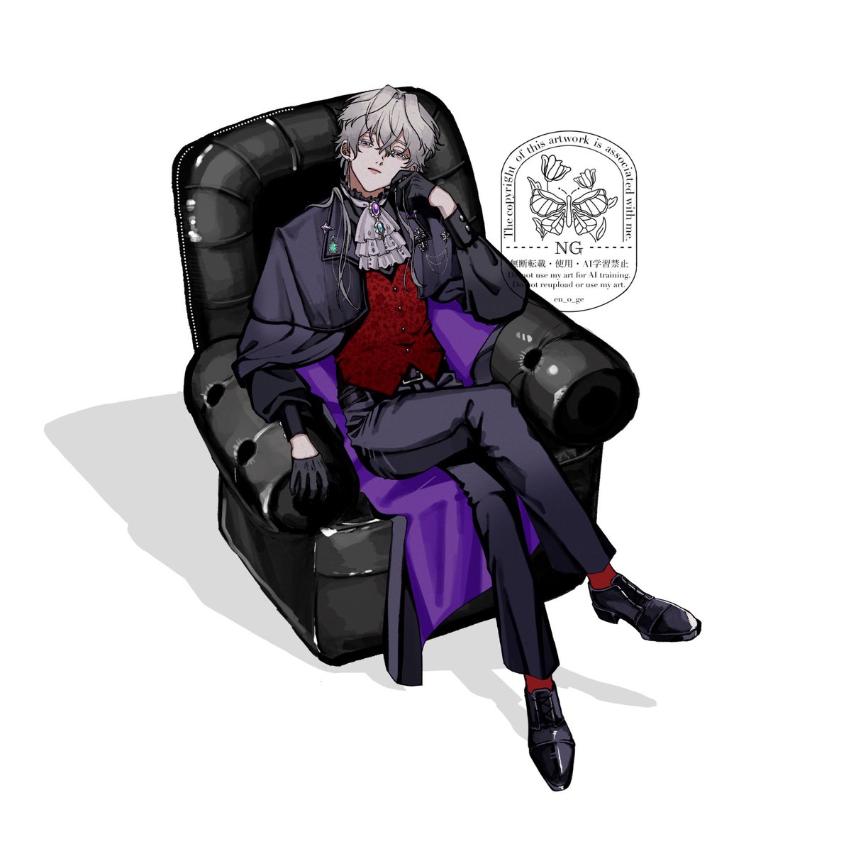 en_o_ge's tweet image. お茶濁しに
趣味で描いた立ち絵です