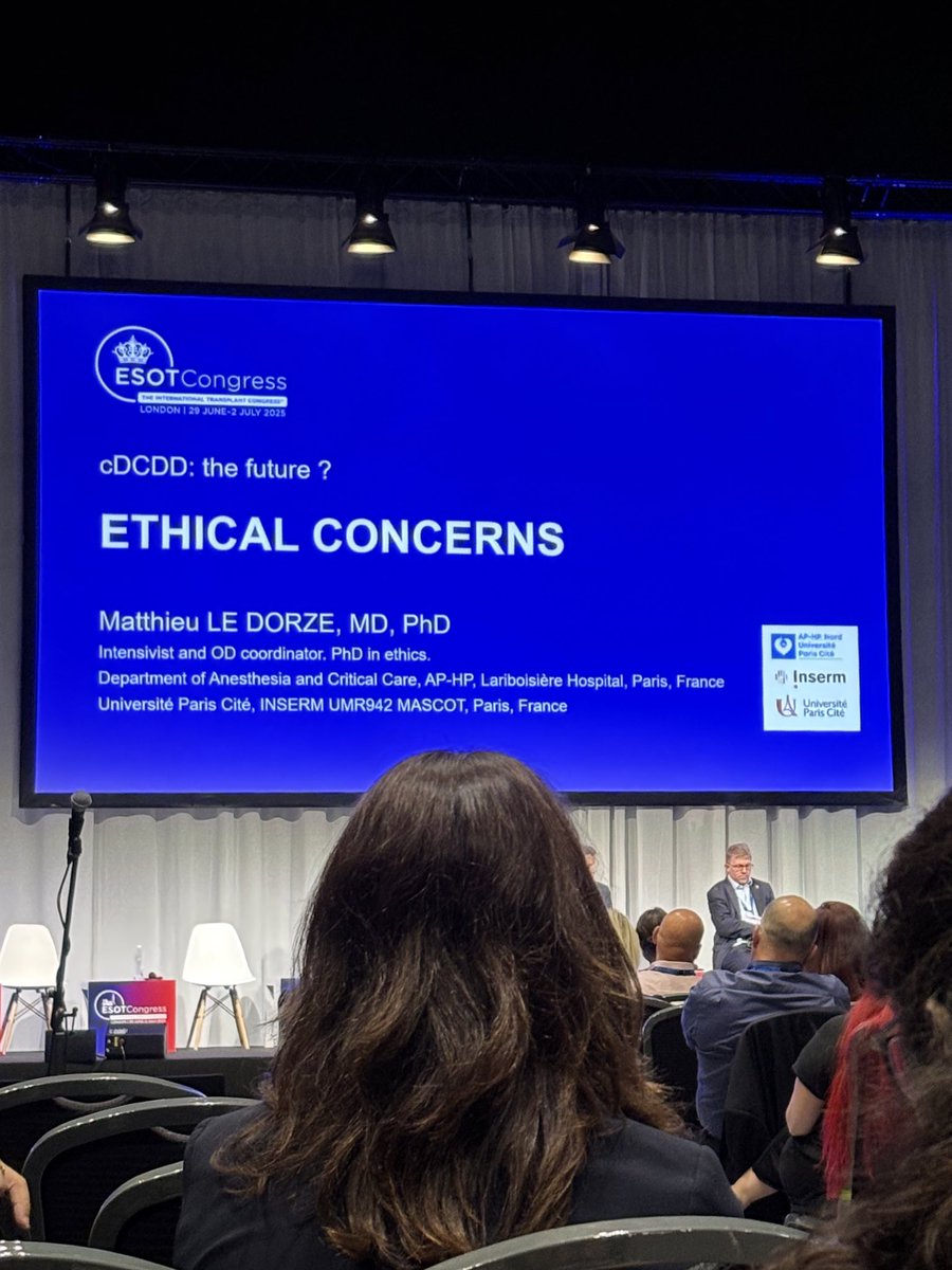 #ESOTcongress Dale Gardiner chairs: Controlled donation after circulatory death (DCD): the future? #nhsbt #otdt #nhsbtorgandonation #transplant #organdonationandtransplantation #eurotransplant #esot2025