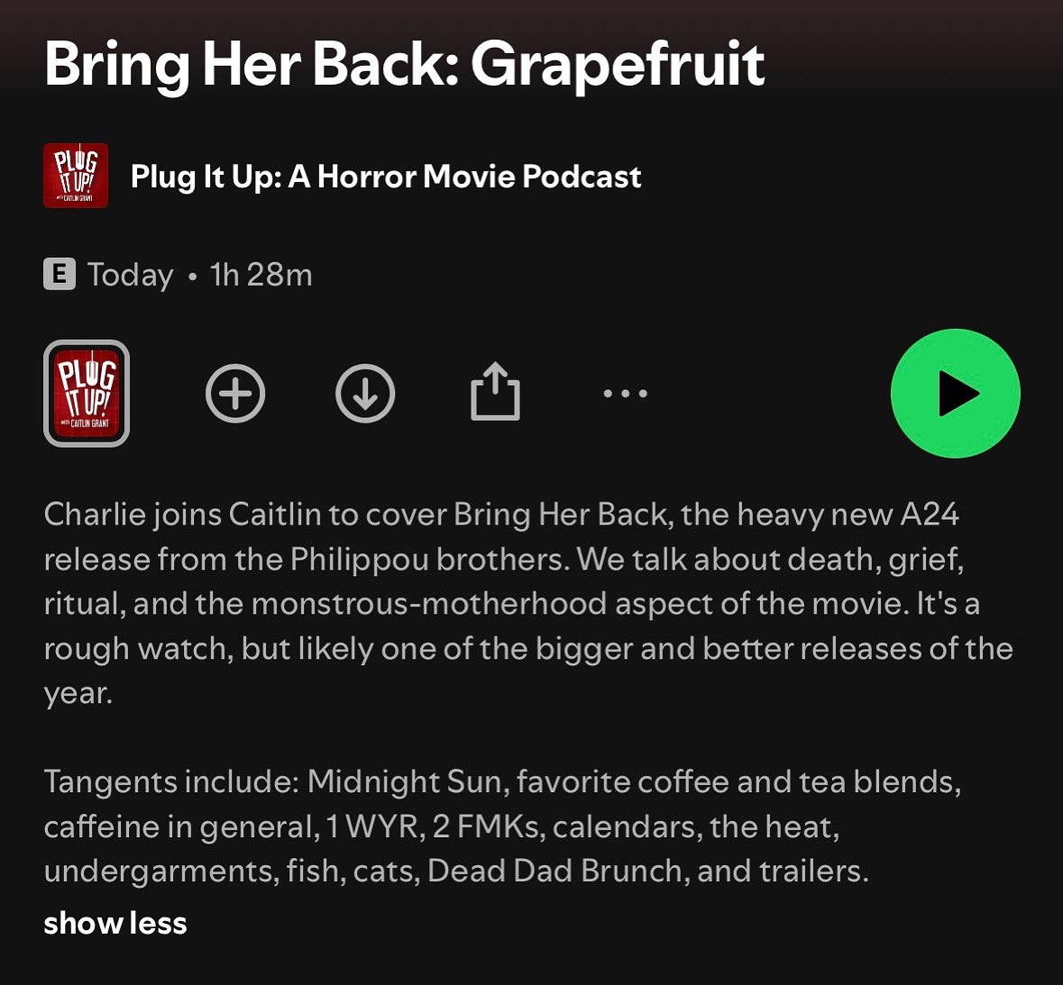 Heartfelt analysis meets silly commentary. Thanks to Charlie for joining to cover Bring Her Back! #horror #bringherback #a24