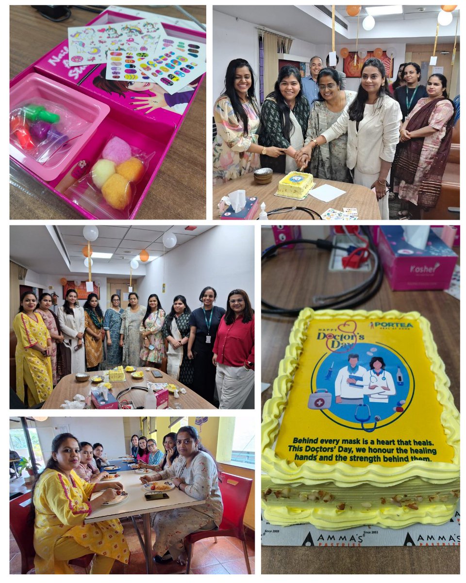 At Portea, we celebrated Doctors’ Day with smiles, gratitude &amp; cake 🎉

But what truly inspires us?
Doctors leading beyond clinics — in ops, strategy &amp; patient care.
They’re not just caregivers. They’re changemakers.
💙 Thank you, doctor.