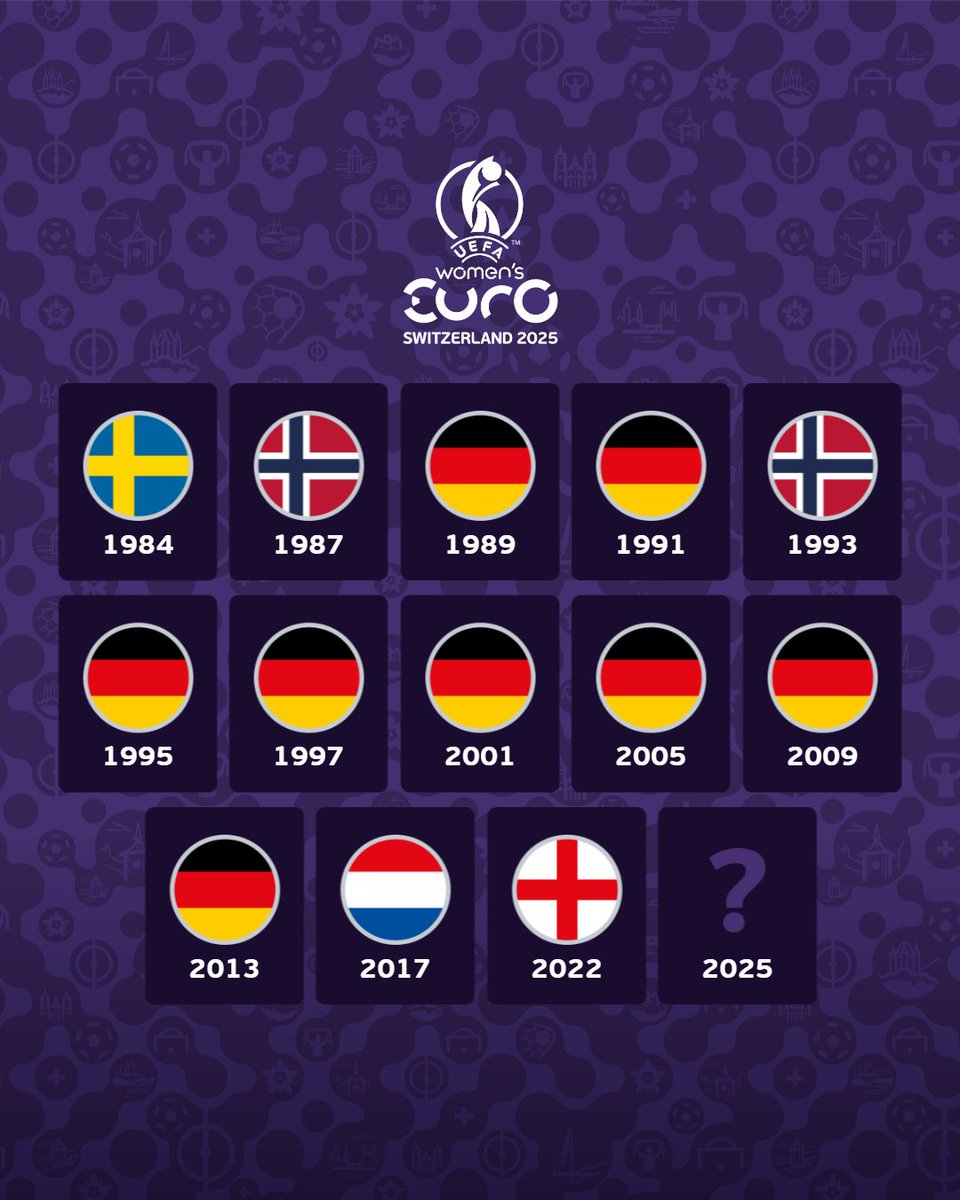 UEFA欧州女子選手権が明日開幕！⌛️

ヨーロッパの頂点に立つのは...？🏆

#WEURO2025