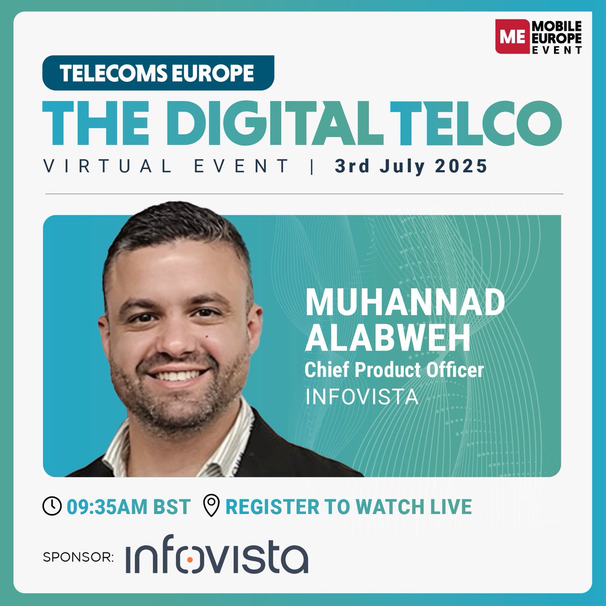 Telcos sit on a goldmine of data, but how do you turn it into revenue?💡

Our CPO will tackle that at #TheDigitalTelco by <a href="/mobileeurope/">Mobile Europe</a>.

📍 July 3 | 9:35 am BST
🎙️ Opening panel: “Strategies for Accelerating Network Innovation &amp; Growth”
🔗Register: eu1.hubs.ly/H0lnJdD0