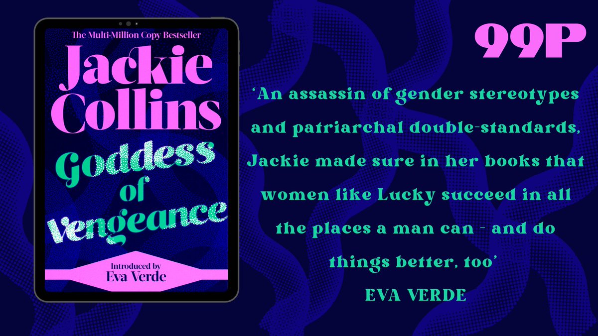BookMinxSJV's tweet photo. HUGE eBook price drop on FOUR classic romantic thrillers from the Queen of the Page Turner, @jackiejcollins!
#HollywoodKids with intro from @AmyLysette
#GoddessOfVengeance with intro from @Evakinder
#DropDeadBeautiful with intro from @MelanieBlakeUK
#ConfessionsOfAWildChild https://t.co/rvjHwILjN9