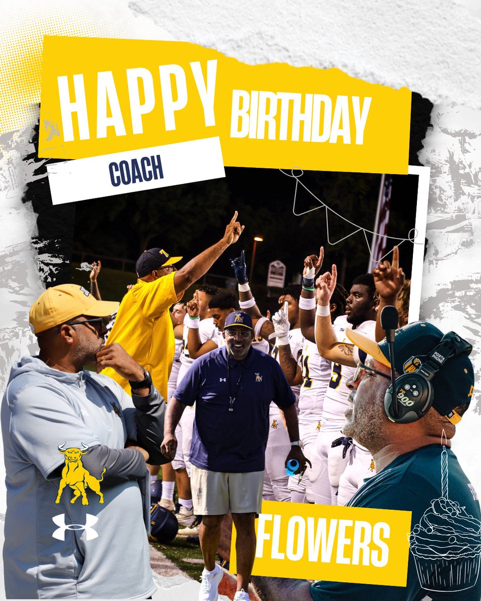 Golden Bulls (@jcsufootball) on Twitter photo Happy Birthday to our Head Coach <a href="/CoachFlowers/">Coach Maurice Flowers</a>
#Goldenbullspride | #EVERYTH1NGEVERYDAY Happy Birthday to our Head Coach <a href="/CoachFlowers/">Coach Maurice Flowers</a>
#Goldenbullspride | #EVERYTH1NGEVERYDAY